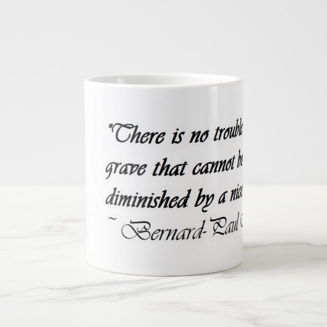 Géante Tasse de citation de thé (Devant)