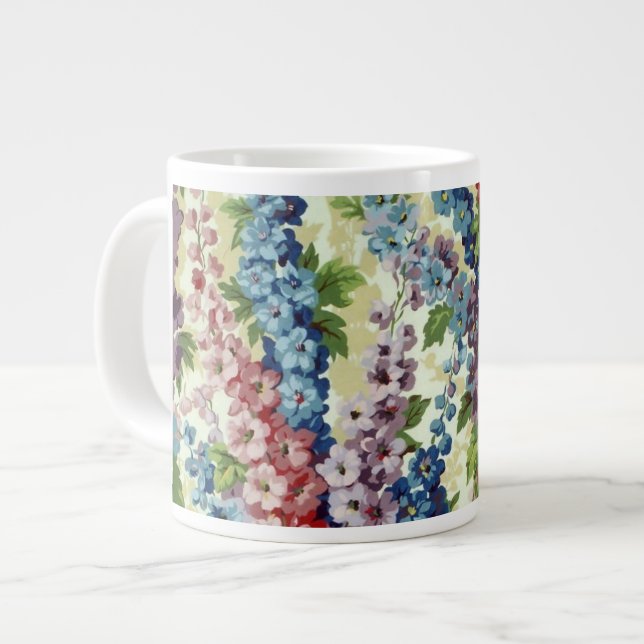 Géante Tasse de delphinium de tissu de Philip Jacobs (Devant gauche)