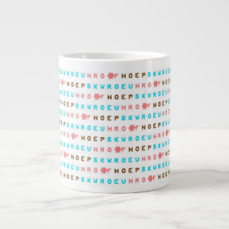 Géante Tasse de joie d'espoir d'amour de Steno