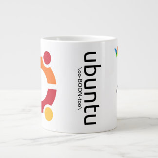 Géante Tasse d'Ubuntu avec Tux frappant Windows