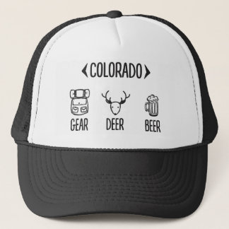 Gear, Deer, Beer Colorado Trucker Hat
