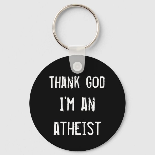 Gear for Atheist Keychain (Front)