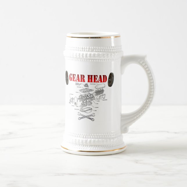 GEAR HEAD BEER STEIN (Right)