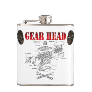 GEAR HEAD HIP FLASK