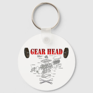 GEAR HEAD KEYCHAIN