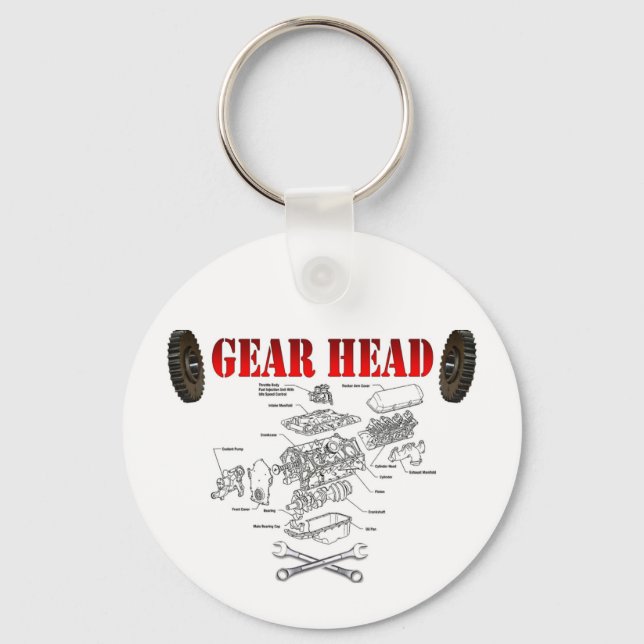 GEAR HEAD KEYCHAIN (Front)