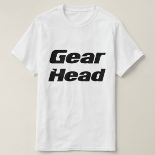 Gear Head Mens Tshirt in White