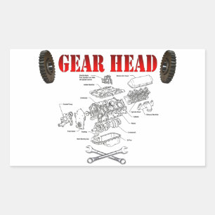 GEAR HEAD STICKER