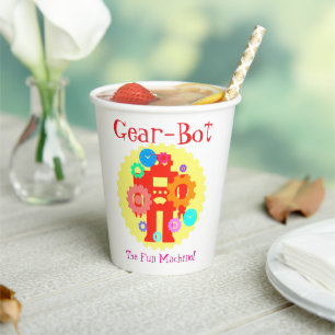 Gear Robot Paper Cups