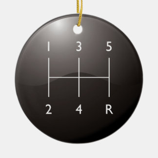 Gear Shifter Ceramic Ornament
