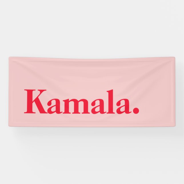 Gear up for Kamala Harris 2024 Pink Banner (Horizontal)