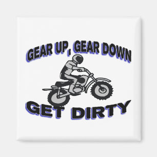 Gear Up Get Dirty Motocross Magnet