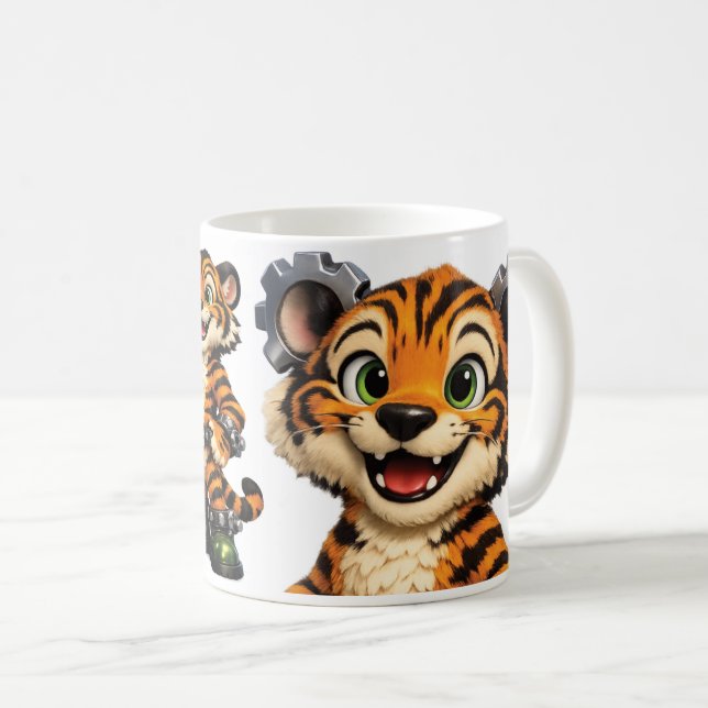 Gearbound Heroes Tigers Coffee Mug (Front Right)