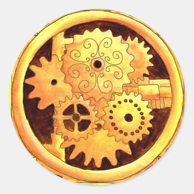 Gearbox1 Classic Round Sticker (Front)