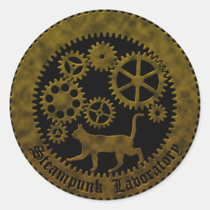 gearcat2 classic round sticker