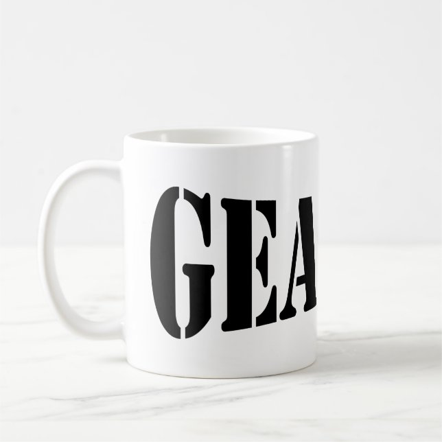 GEARDO! COFFEE MUG (Left)