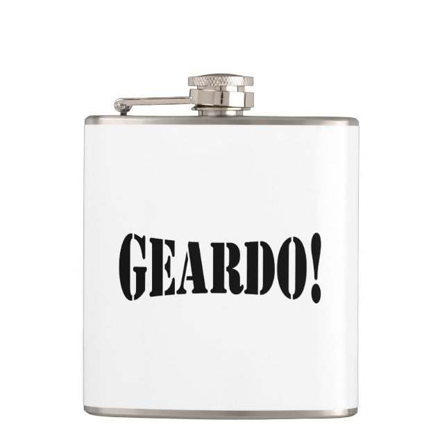 GEARDO! HIP FLASK (Front)