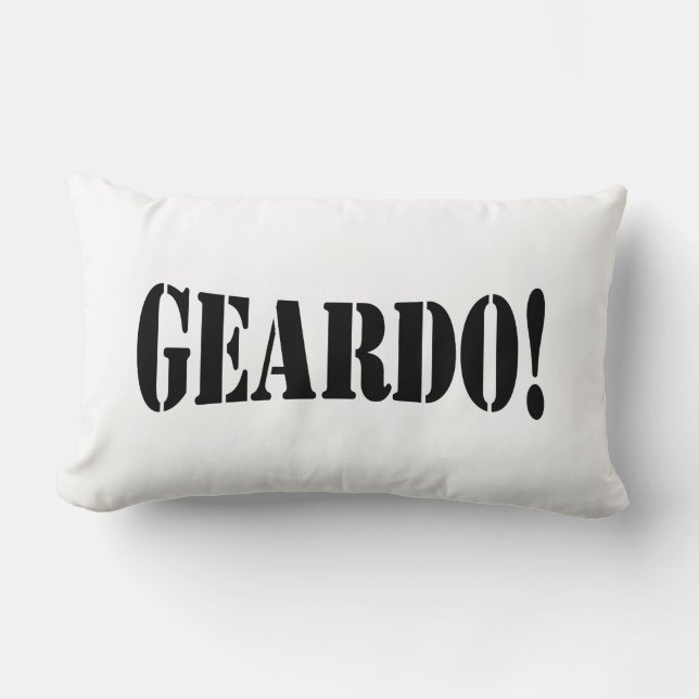 GEARDO! LUMBAR PILLOW (Front)