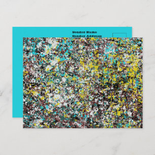 Geared Toward Abstract Art Design Lover Postcard