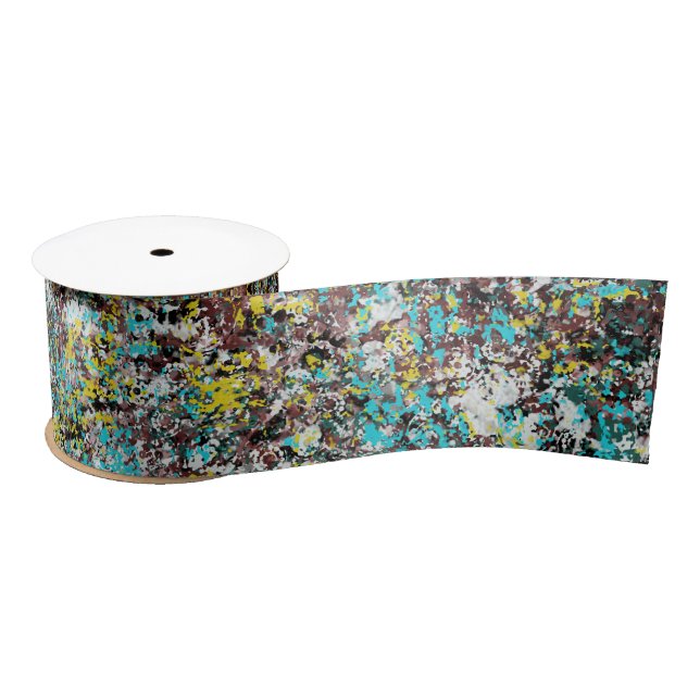 Geared Toward Abstract Art Design Lover Satin Ribbon (Spool)