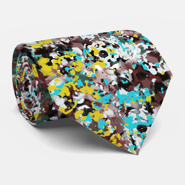 Geared Toward Abstract Art Design Lover  Tie (Rolled)