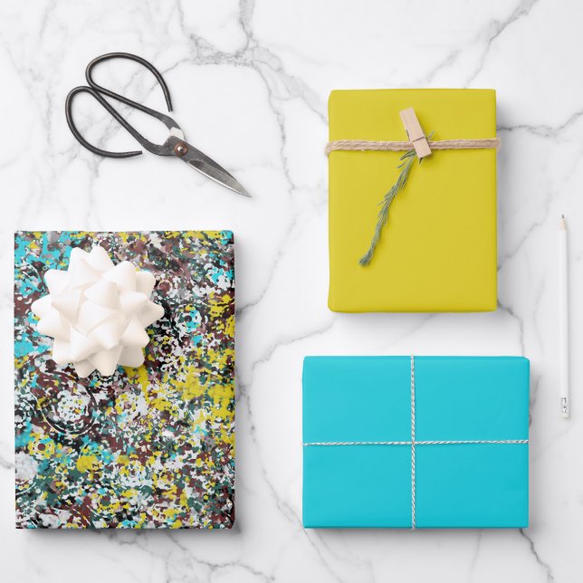 Geared Toward Abstract Art Design Lover  Wrapping Paper Sheet (Front)