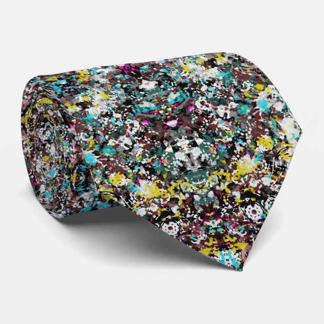 Geared Toward Steampunk Abstract Art Design Lover Tie (Rolled)