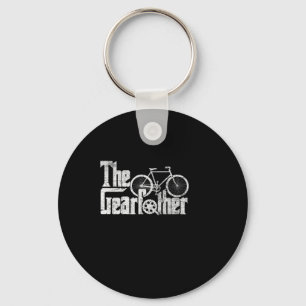 Gearfather Cycling Fathers Day Parody Gamer Dad Pa Keychain