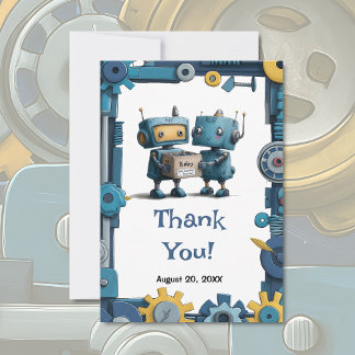 Gearing Up for Baby - Thank You Card