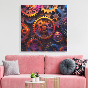Gears Canvas Art
