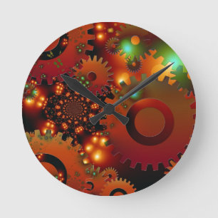 Gears Clock Office Design Digital Art Destiny