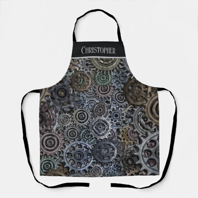 Gears Personalized Apron (Front)