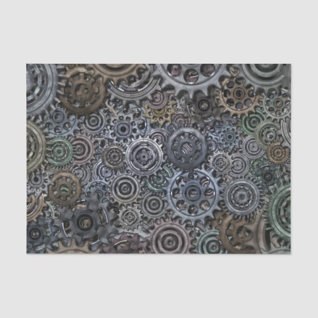 Gears Tissue Paper (Front)