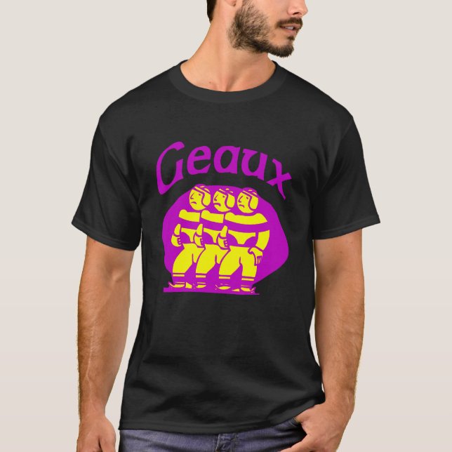 Geaux Purple and Gold T-Shirt (Front)