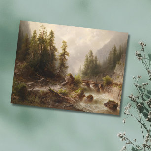 Gebirgsbach – Albert Rieger Postcard