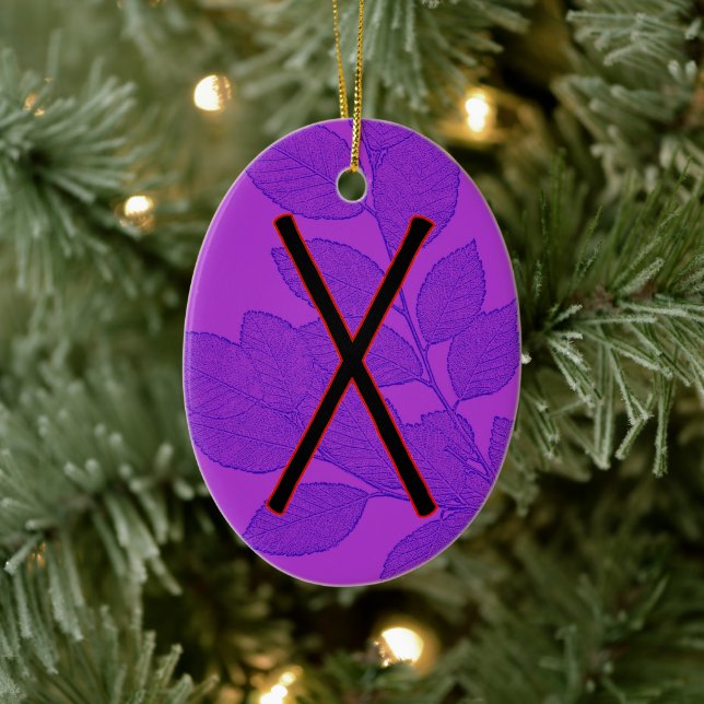 Gebo Viking Rune Ornament - Unity! (Tree)