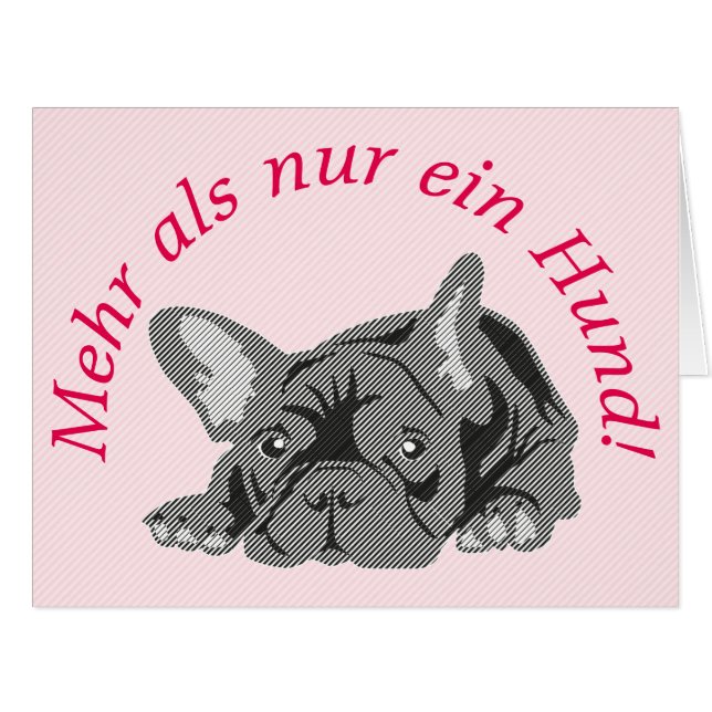 Gebogener Text mit Bulldogge (Front Horizontal)