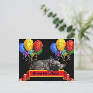 Geburtstagskarte französische Bulldogge Postkarte Postcard