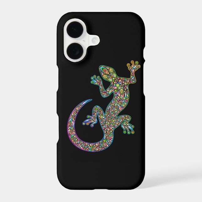 Geck Gecko Psychedelic Design iPhone 7 case (Back)