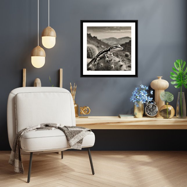 Gecko - Archival Art Print (Gecko Art Print)