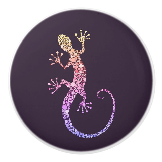 Gecko Ceramic Knob (Front)