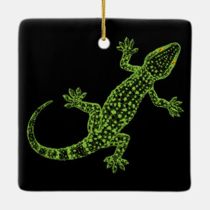 Gecko Ceramic Ornament