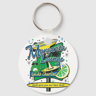 Gecko Charlies Margarita-Cocktail-Lounge Keychain