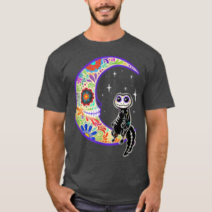 Gecko Dia de Los Muertos Skeleton Sugar Skull T-Sh T-Shirt