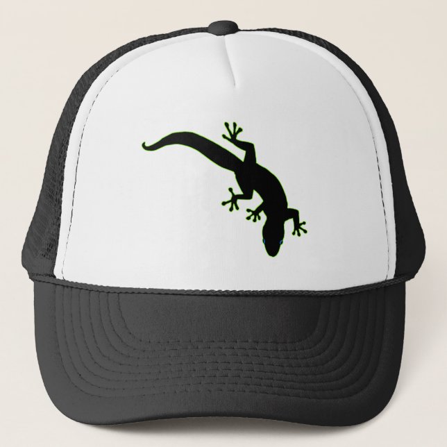 GECKO Green Outline Trucker Hat (Front)