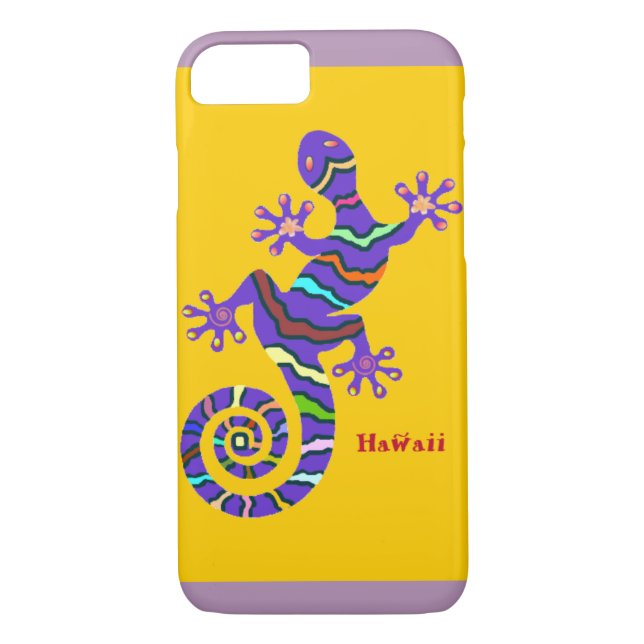 Gecko Hawaii Multi Colour Case-Mate iPhone Case (Back)