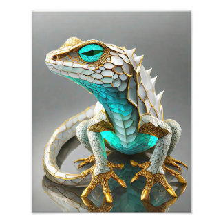 Gecko Island TUATARA MOTU LEMURIA Photo Print