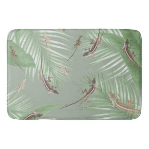 Gecko Jungle Dream #2 #decor #art Bath Mat