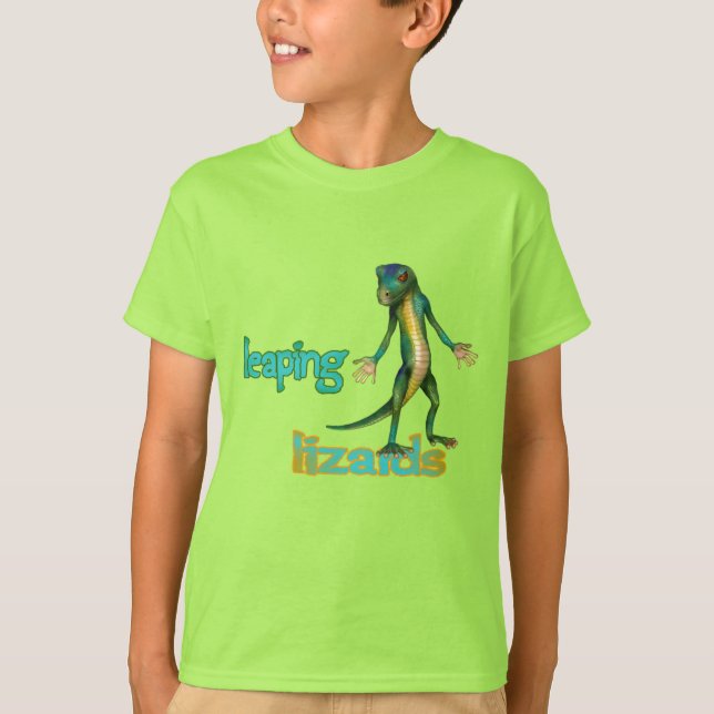Gecko Leaping Lizards  T-Shirt (Front)
