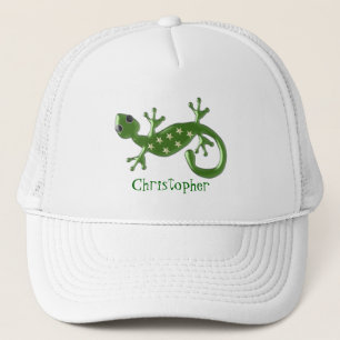 Gecko Lizard Just Add Name Trucker Hat